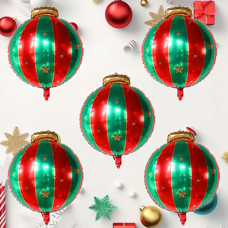 Wedding Decor Supply Store - 5pcs Red Green Christmas Ball Sahpe
