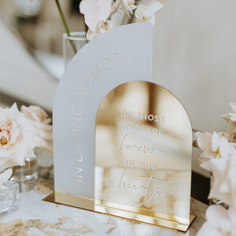 In Loving Memory Sign,Gold Mir - Table Number Gold review and price