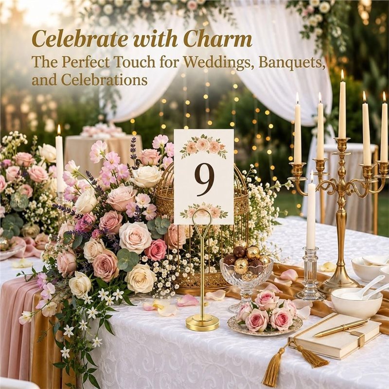 [A92P!】 Sturdy Photo Picture H - Table Number Gold review and price
