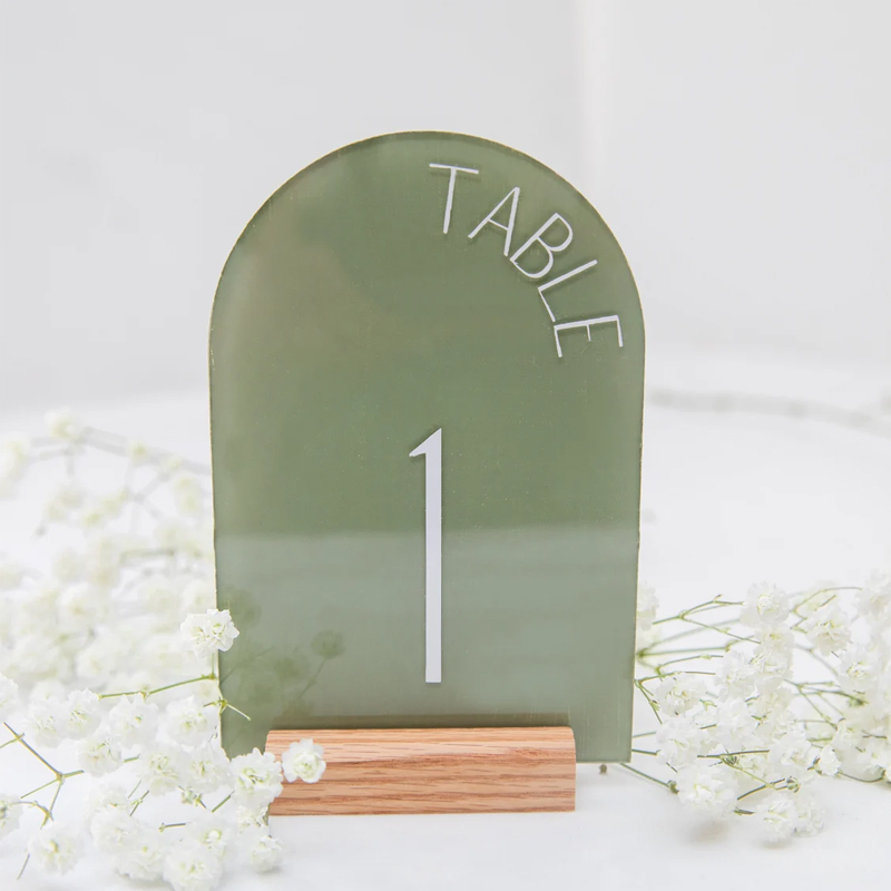 Personalized Painted Back Acry - Table Number Gold review and price