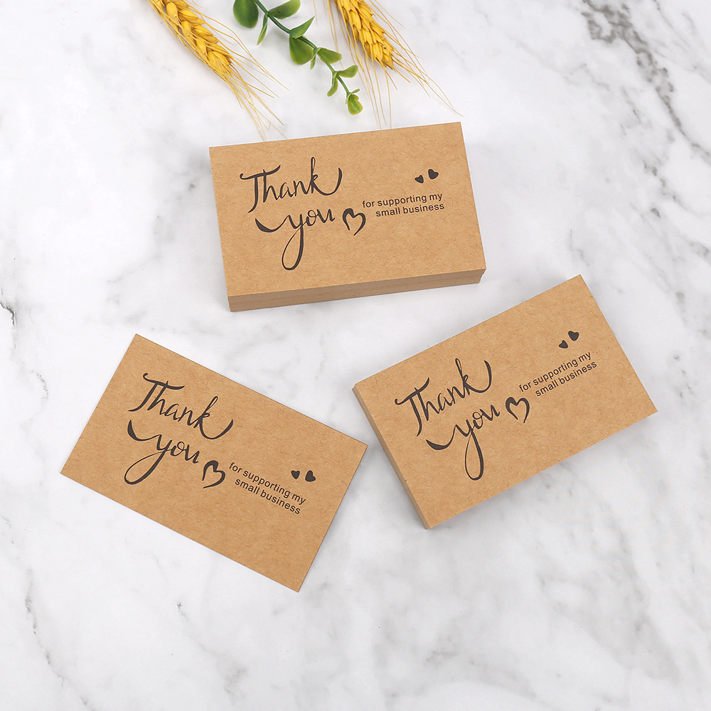 50pcs Thank You Cards Kraft Pa - Wedding Decor Supply Store review and price