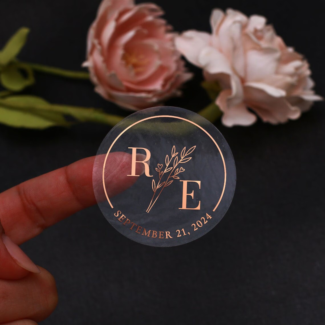 Clear Botanical Wedding Sticke - Wedding Envelopes review and price