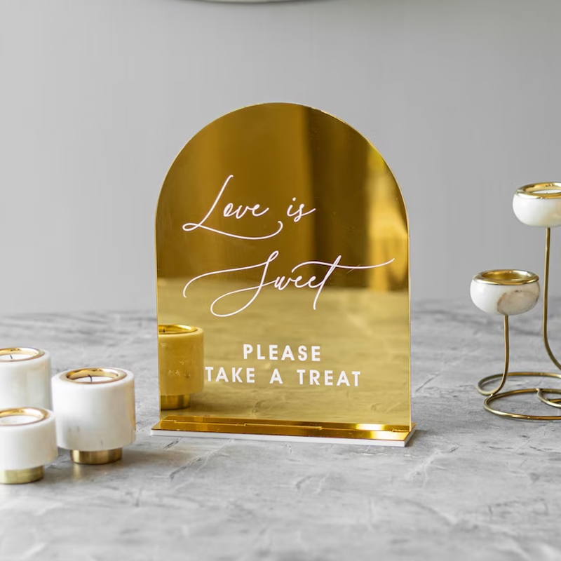Set Of 4 Wedding Signs,In Lovi - Table Number Gold review and price