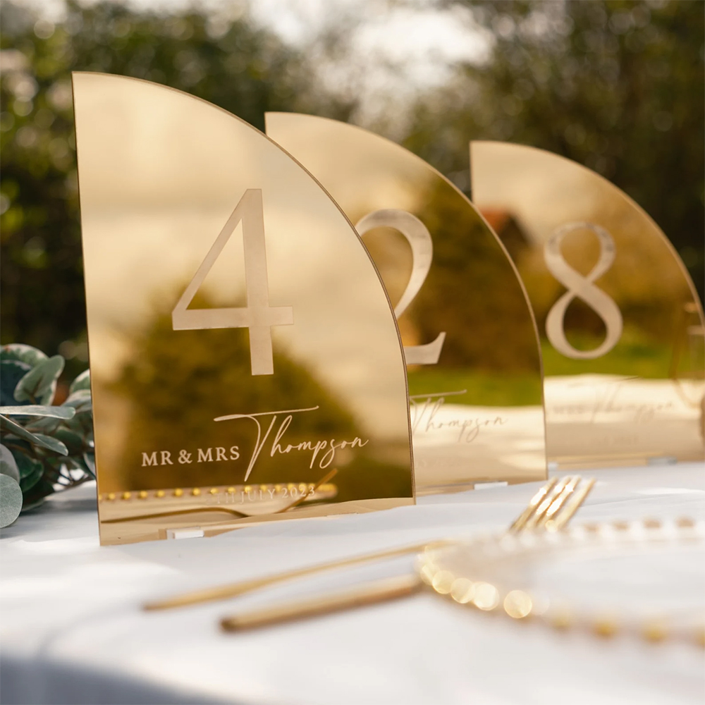 Personalized Wedding Bar Sign  - Table Number Gold review and price
