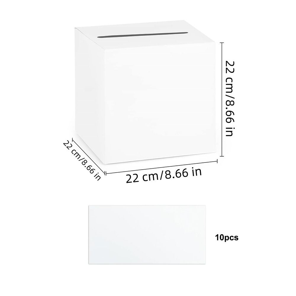 Creative White Black Wedding C - Wedding Card Box review and price