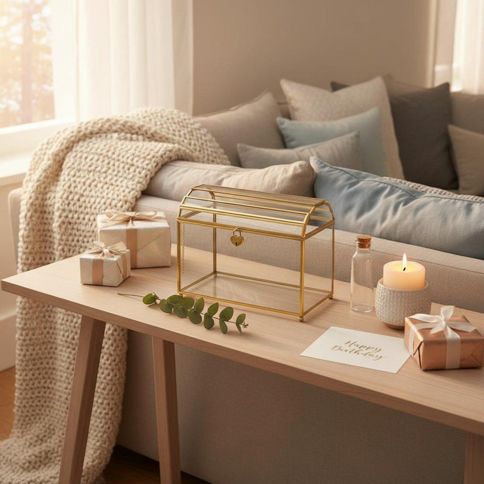 Elegant Glass Wedding Envelope - Wedding Card Box review and price