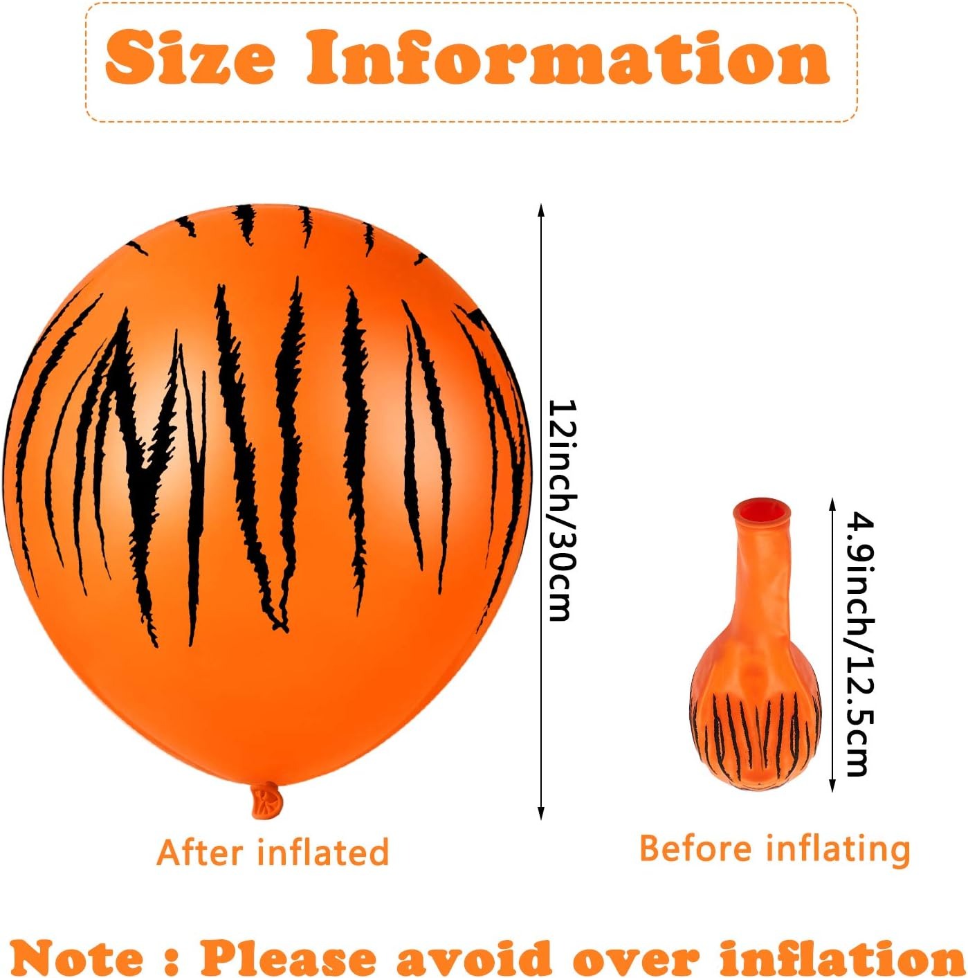 20/40Pcs  Tiger Balloons Tiger - Wedding Zoo review and price