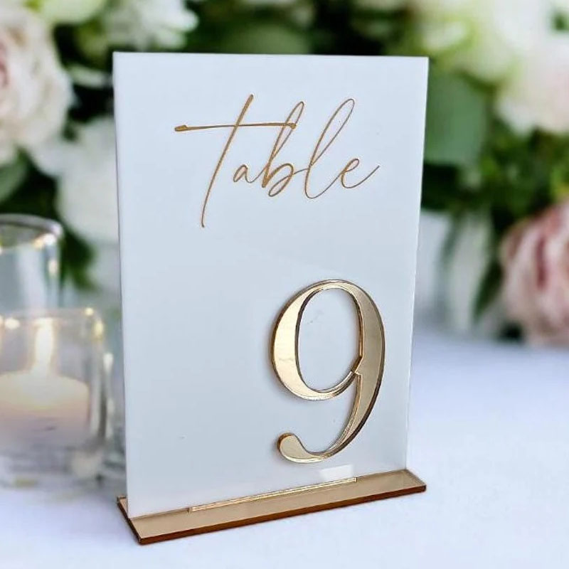 Wedding Table Numbers for Cere - Table Number Gold review and price