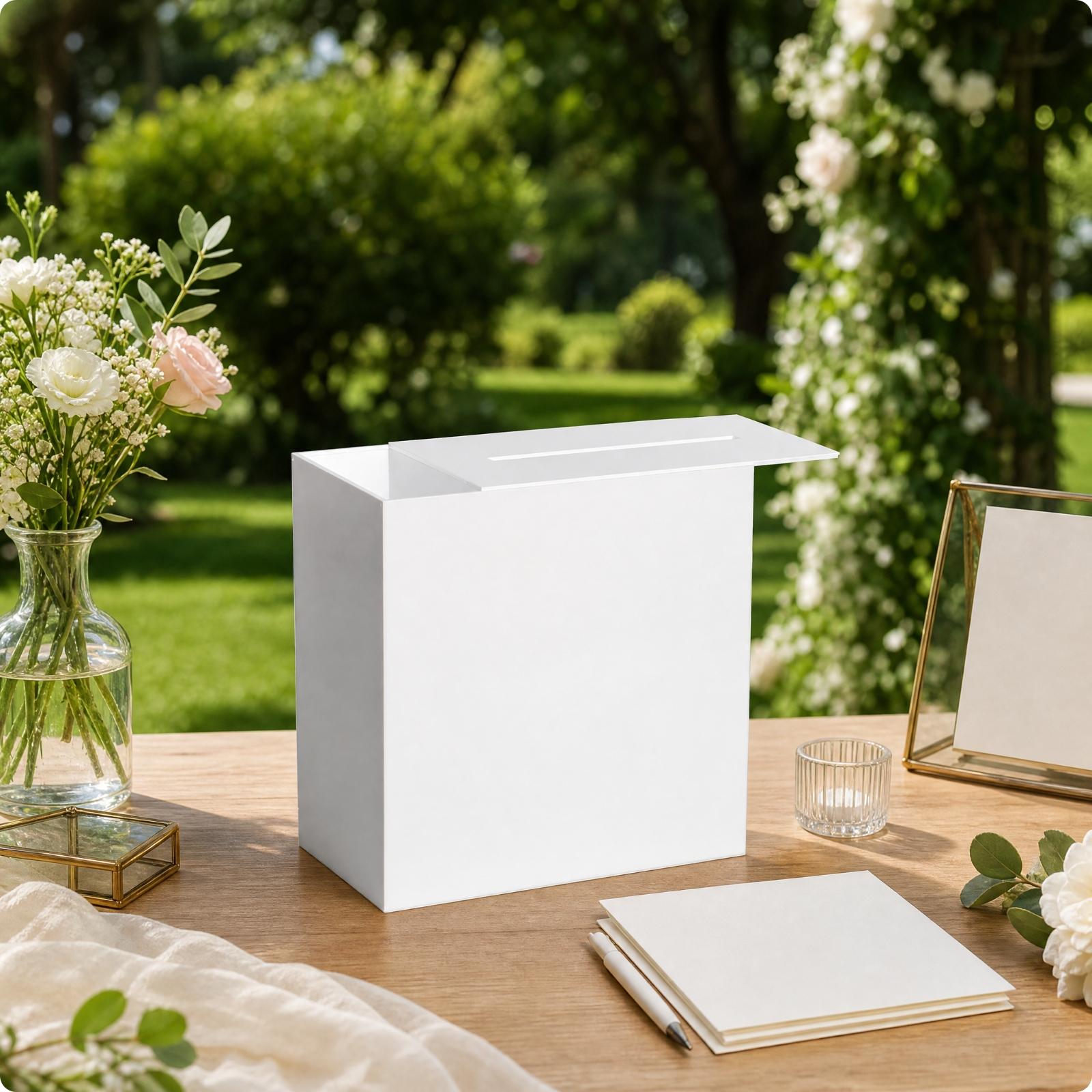 Transparent Acrylic Card Stora - Wedding Card Box review and price