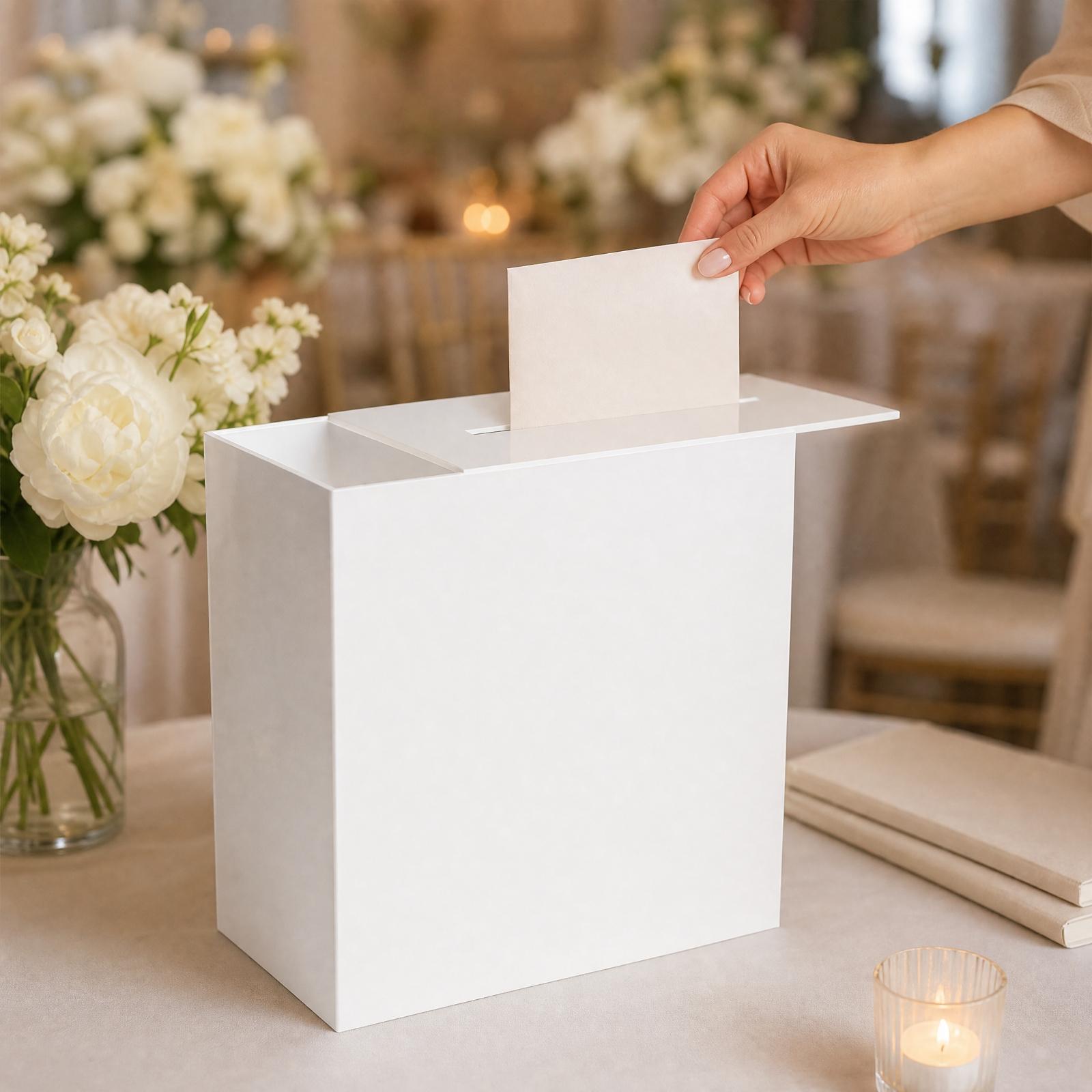 Transparent Acrylic Card Stora - Wedding Card Box review and price